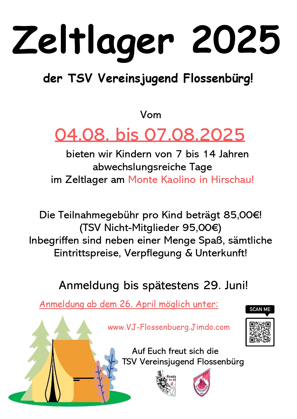 TSV Vereins­jugend Zeltlager
