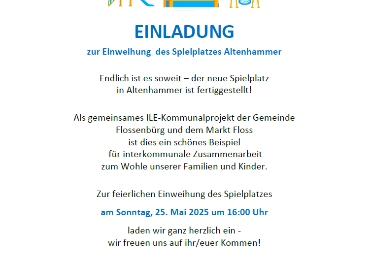 Spielplatzeröffnung Altenhammer