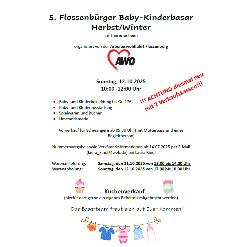 5. Flossen­bürger Baby- & Kinder­basar – Herbst / Winter