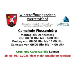 Grüngutanlieferung Ende 2025